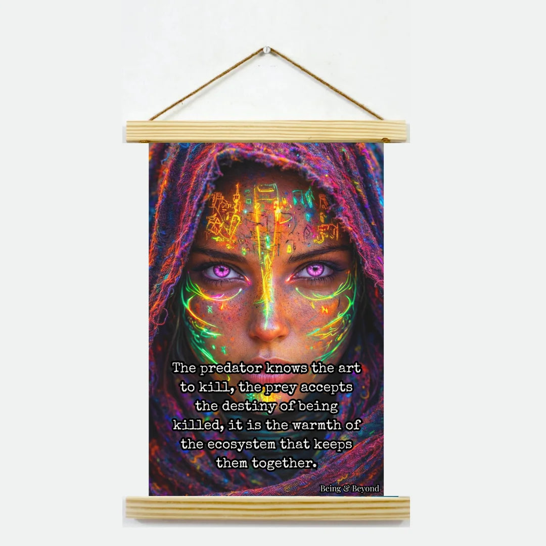 Being & Beyond Poster | Material: Canvas with frame | Size (in inches): Width 12 Height 18 | Code: POS-031