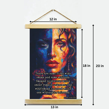 Being & Beyond Poster | Material: Canvas with frame | Size (in inches): Width 12 Height 18 | Code: POS-032