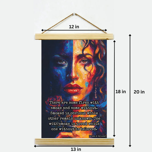Being & Beyond Poster | Material: Canvas with frame | Size (in inches): Width 12 Height 18 | Code: POS-032