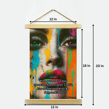 Being & Beyond Poster | Material: Canvas with frame | Size (in inches): Width 12 Height 18 | Code: POS-035