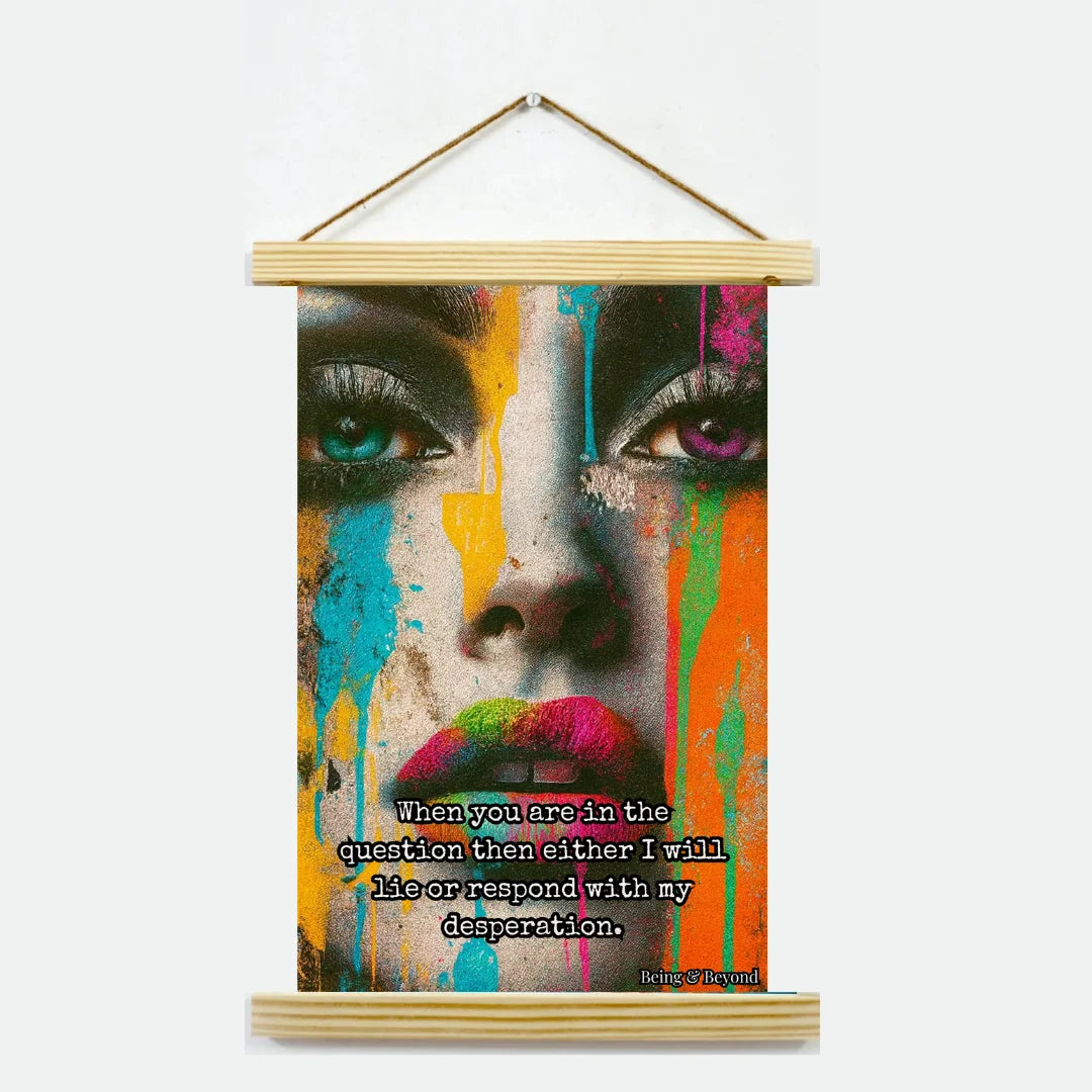Being & Beyond Poster | Material: Canvas with frame | Size (in inches): Width 12 Height 18 | Code: POS-035