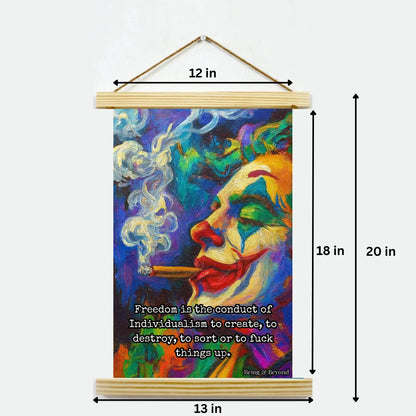Being & Beyond Poster | Material: Canvas with frame | Size (in inches): Width 12 Height 18 | Code: POS-036