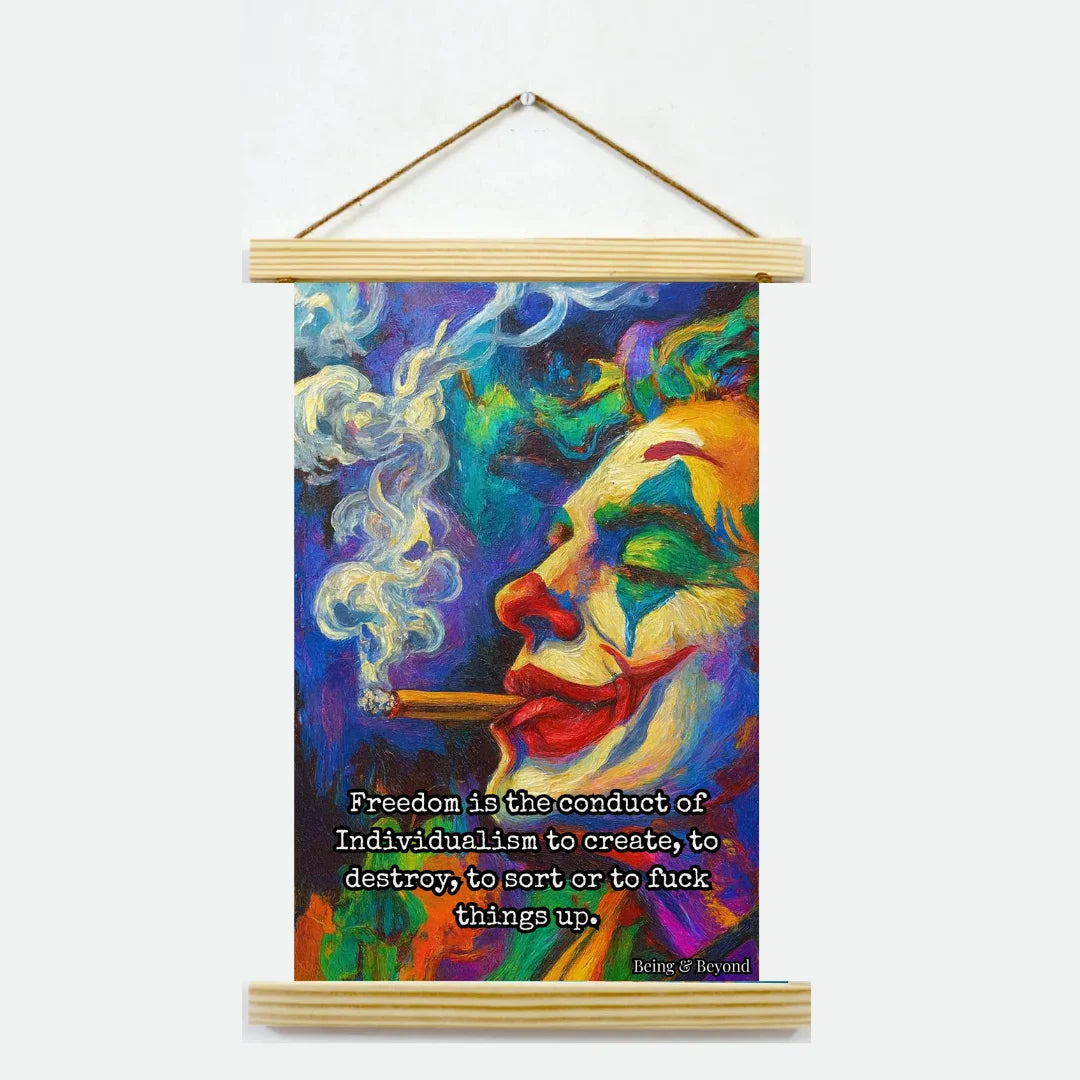 Being & Beyond Poster | Material: Canvas with frame | Size (in inches): Width 12 Height 18 | Code: POS-036