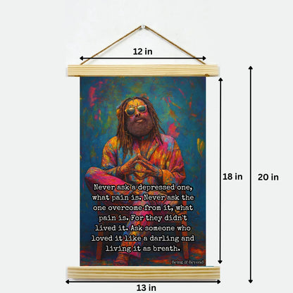 Being & Beyond Poster | Material: Canvas with frame | Size (in inches): Width 12 Height 18 | Code: POS-037