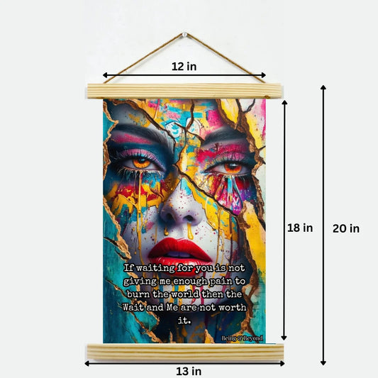 Being & Beyond Poster | Material: Canvas with frame | Size (in inches): Width 12 Height 18 | Code: POS-038