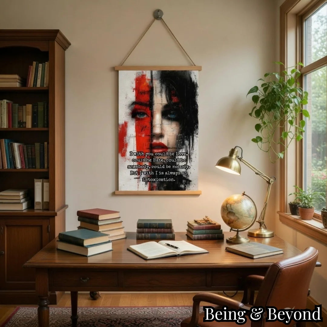 Being & Beyond Poster | Material: Canvas with frame | Size (in inches): Width 12 Height 18 | Code: POS-003