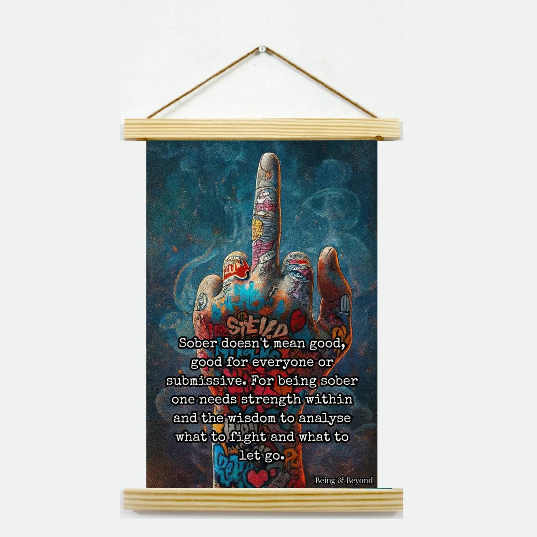 Being & Beyond Poster | Material: Canvas with frame | Size (in inches): Width 12 Height 18 | Code: POS-040