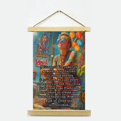 Being & Beyond Poster | Material: Canvas with frame | Size (in inches): Width 12 Height 18 | Code: POS-041