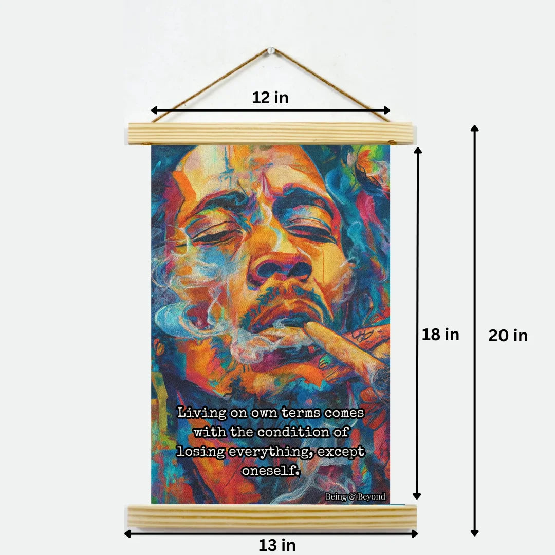 Being & Beyond Poster | Material: Canvas with frame | Size (in inches): Width 12 Height 18 | Code: POS-042