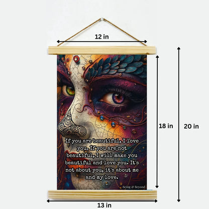Being & Beyond Poster | Material: Canvas with frame | Size (in inches): Width 12 Height 18 | Code: POS-043
