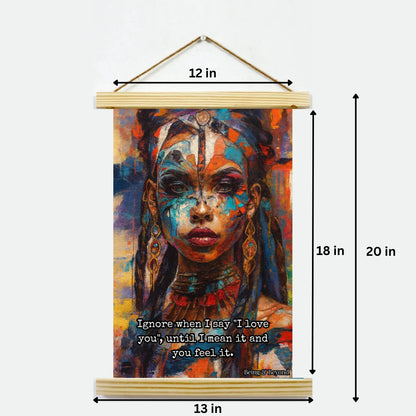 Being & Beyond Poster | Material: Canvas with frame | Size (in inches): Width 12 Height 18 | Code: POS-044