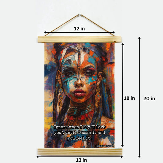 Being & Beyond Poster | Material: Canvas with frame | Size (in inches): Width 12 Height 18 | Code: POS-044