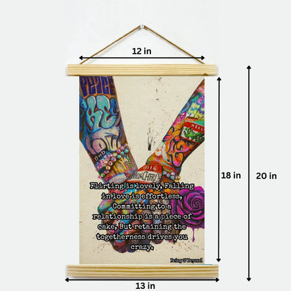 Being & Beyond Poster | Material: Canvas with frame | Size (in inches): Width 12 Height 18 | Code: POS-045
