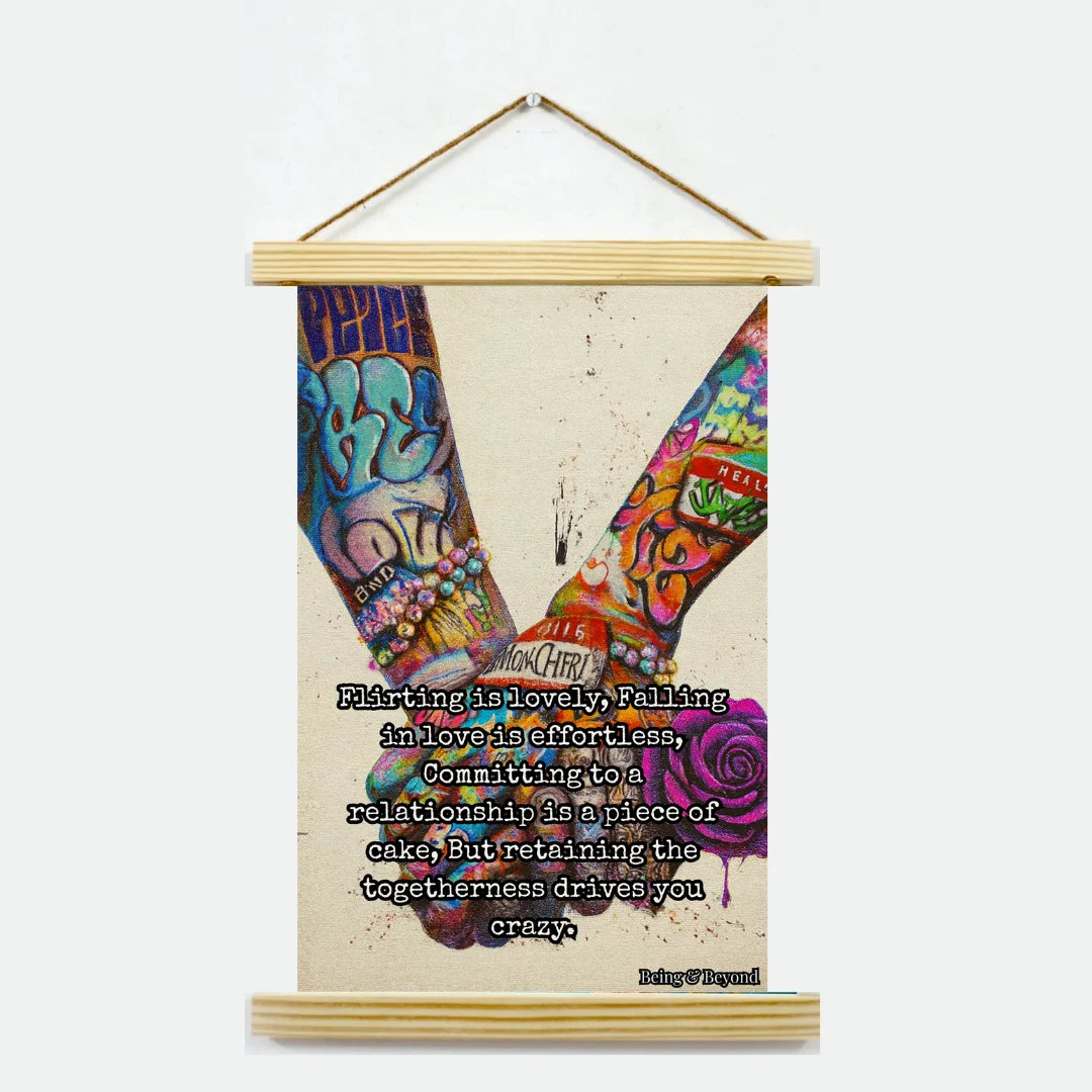 Being & Beyond Poster | Material: Canvas with frame | Size (in inches): Width 12 Height 18 | Code: POS-045
