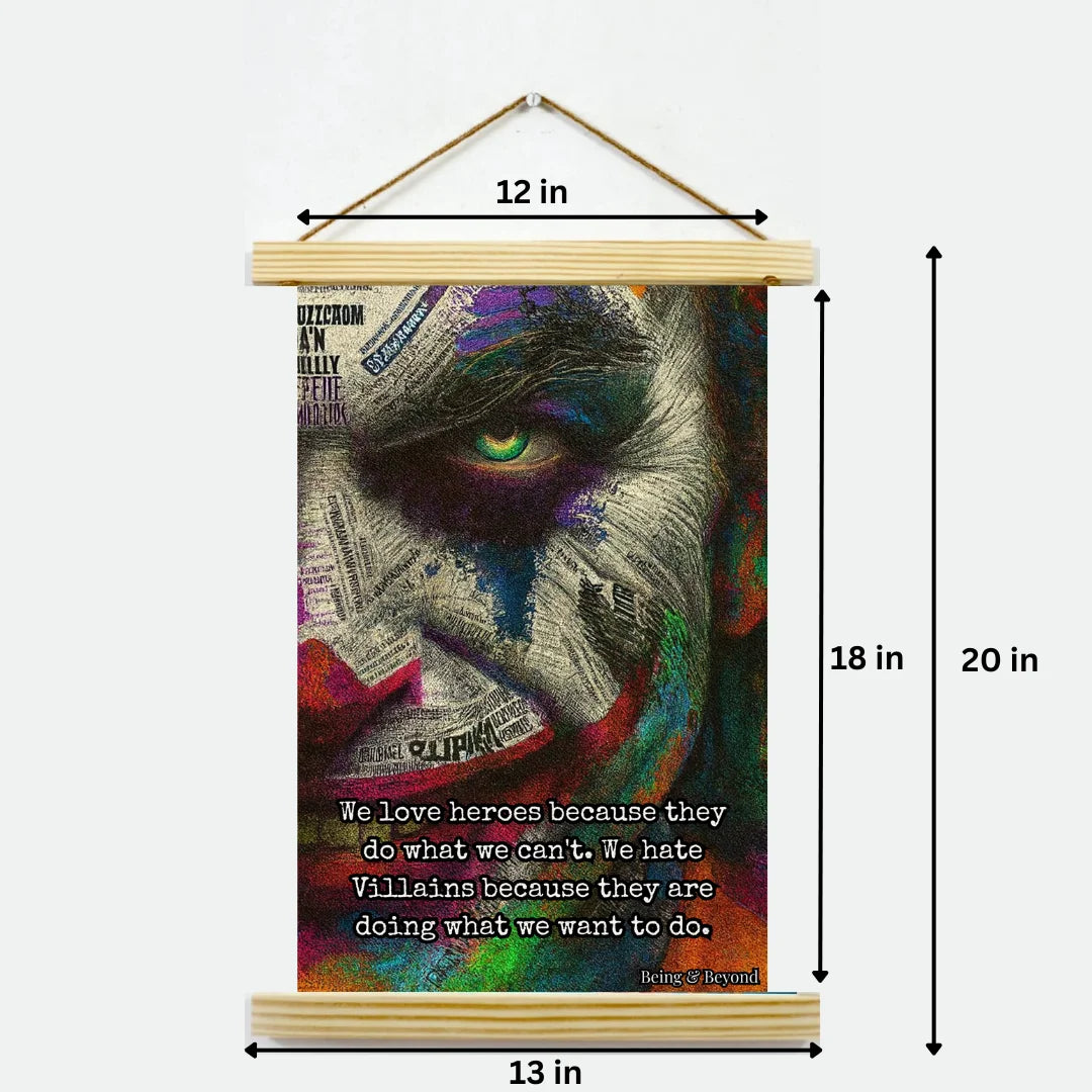 Being & Beyond Poster | Material: Canvas with frame | Size (in inches): Width 12 Height 18 | Code: POS-049