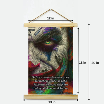 Being & Beyond Poster | Material: Canvas with frame | Size (in inches): Width 12 Height 18 | Code: POS-049