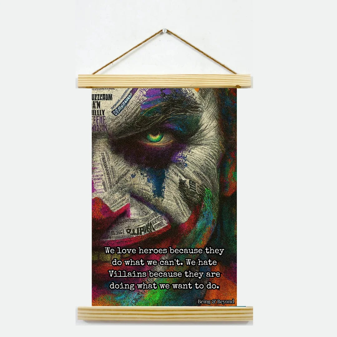Being & Beyond Poster | Material: Canvas with frame | Size (in inches): Width 12 Height 18 | Code: POS-049