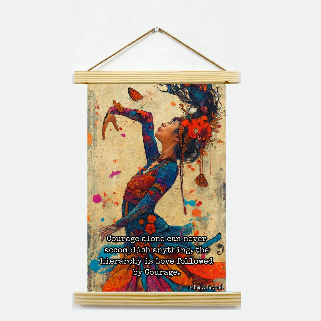 Being & Beyond Poster | Material: Canvas with frame | Size (in inches): Width 12 Height 18 | Code: POS-050