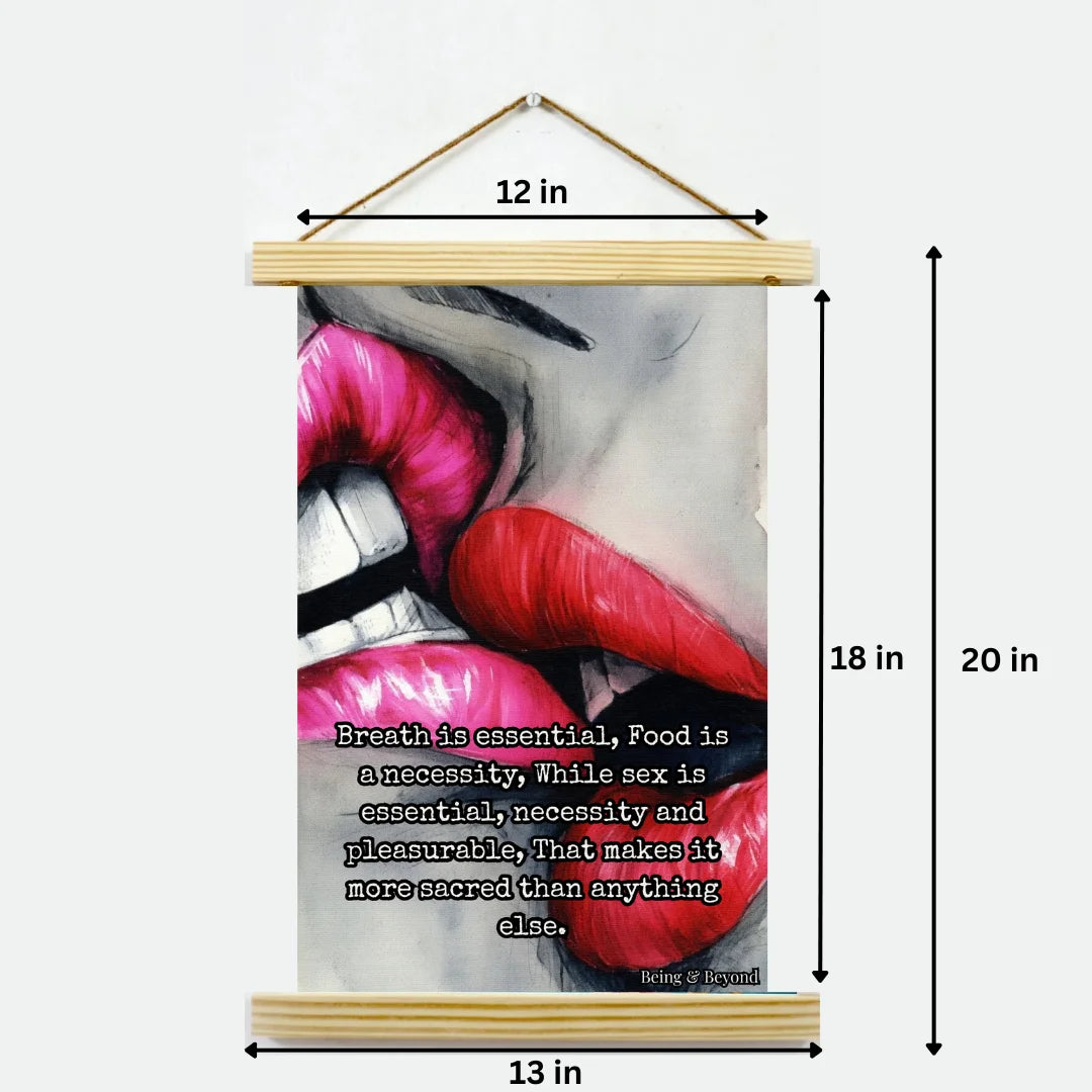 Being & Beyond Poster | Material: Canvas with frame | Size (in inches): Width 12 Height 18 | Code: POS-051