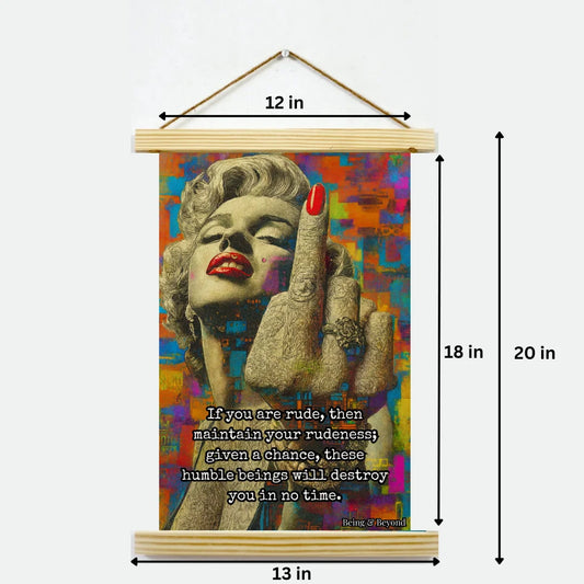 Being & Beyond Poster | Material: Canvas with frame | Size (in inches): Width 12 Height 18 | Code: POS-052