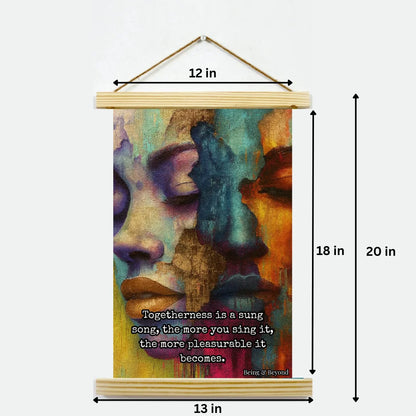 Being & Beyond Poster | Material: Canvas with frame | Size (in inches): Width 12 Height 18 | Code: POS-008