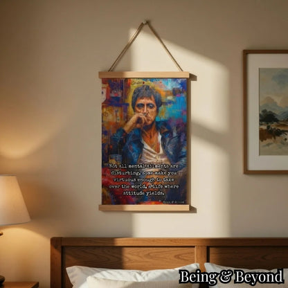 Being & Beyond Poster | Material: Canvas with frame | Size (in inches): Width 12 Height 18 | Code: POS-009