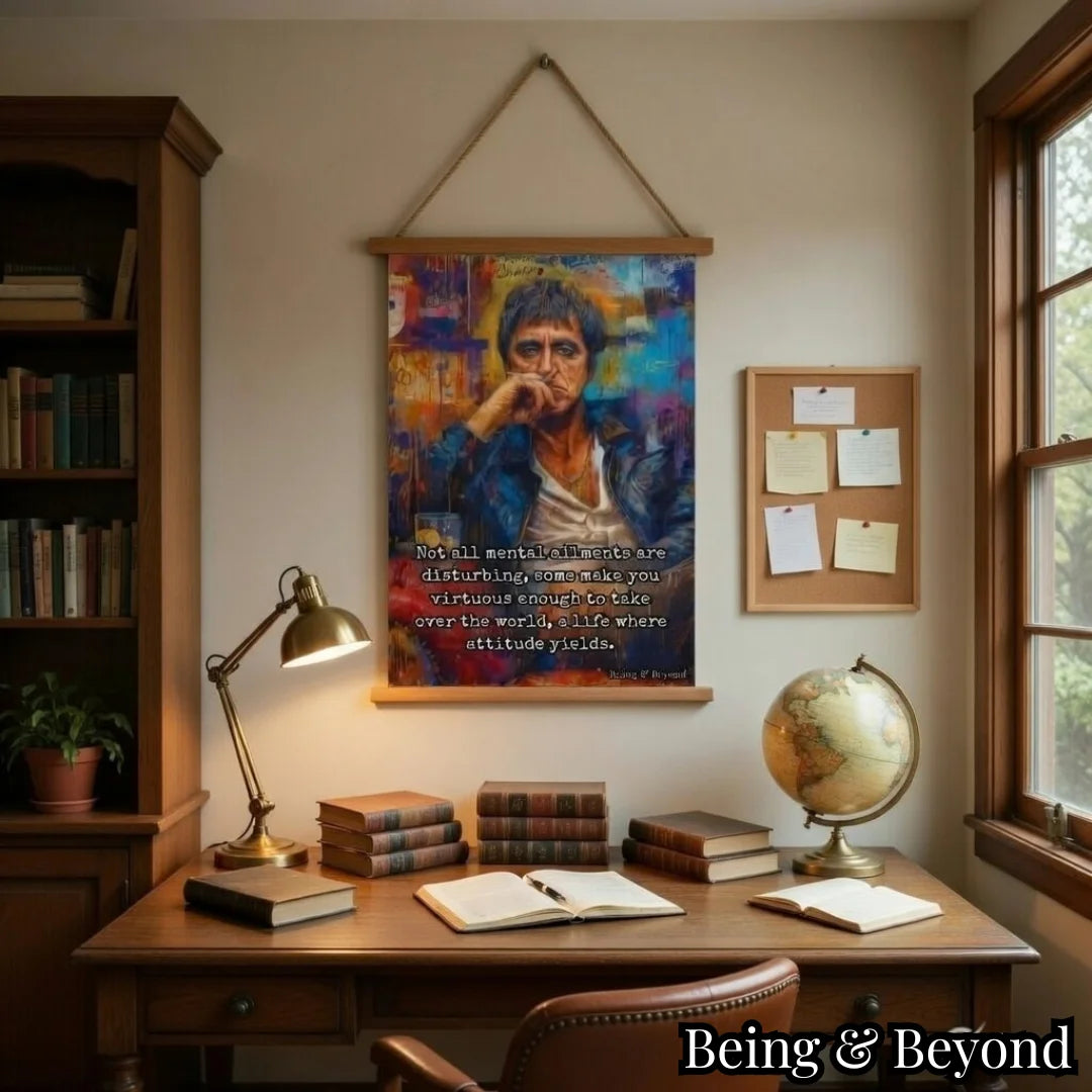 Being & Beyond Poster | Material: Canvas with frame | Size (in inches): Width 12 Height 18 | Code: POS-009