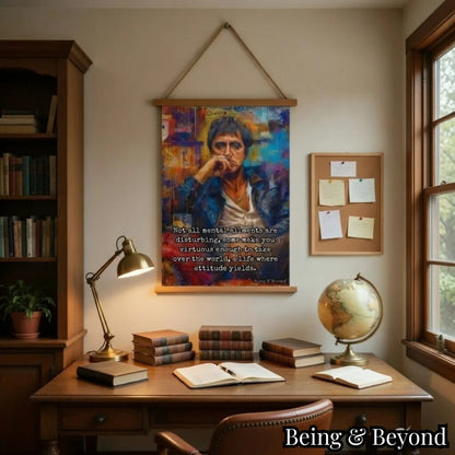 Being & Beyond Poster | Material: Canvas with frame | Size (in inches): Width 12 Height 18 | Code: POS-009
