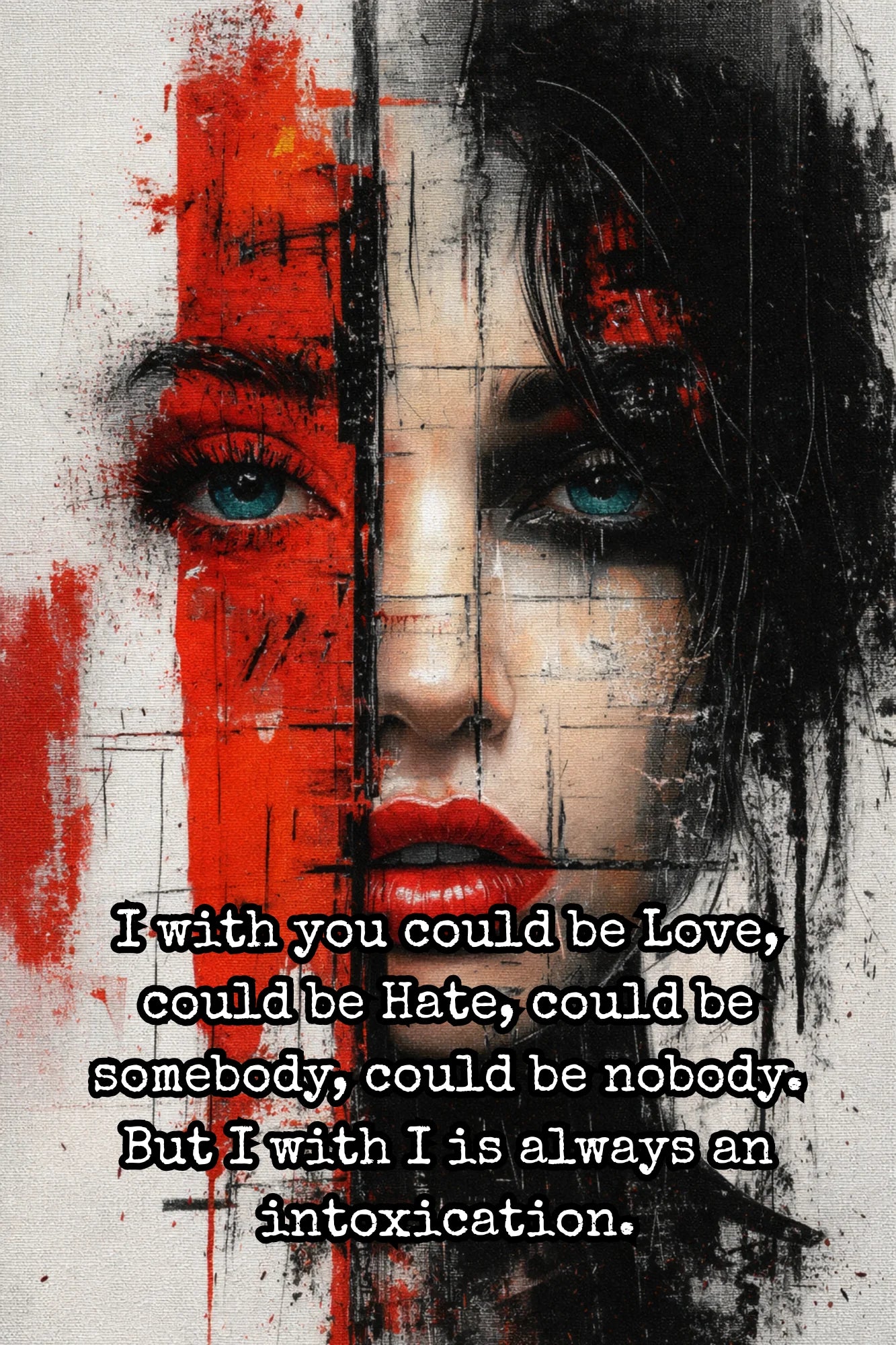 Being & Beyond Poster | Material: Canvas with frame | Size (in inches): Width 12 Height 18 | Code: POS-003