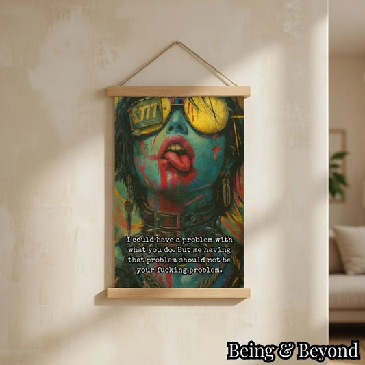 Being & Beyond Poster | Material: Canvas with frame | Size (in inches): Width 12 Height 18 | Code: POS-004