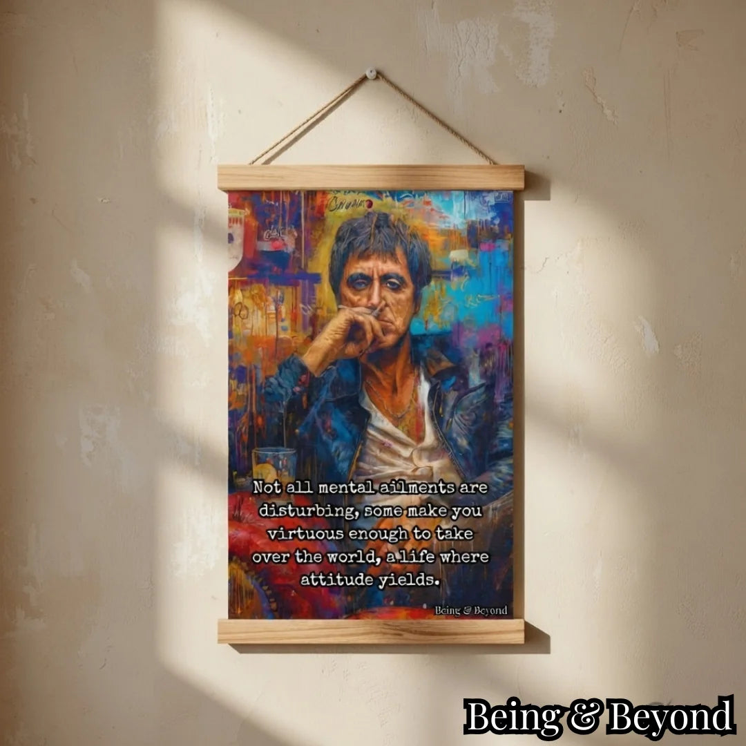 Being & Beyond Poster | Material: Canvas with frame | Size (in inches): Width 12 Height 18 | Code: POS-009