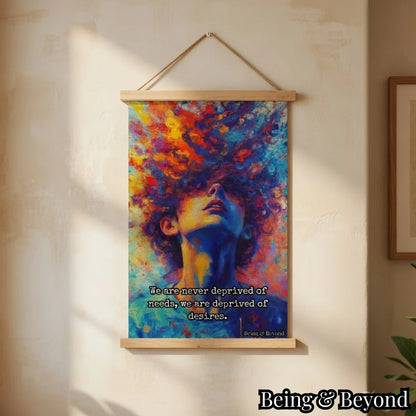 Being & Beyond Poster | Material: Canvas with frame | Size (in inches): Width 12 Height 18 | Code: POS-010