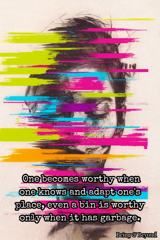 Being & Beyond Poster | Material: Canvas with frame | Size (in inches): Width 12 Height 18 | Code: POS-011