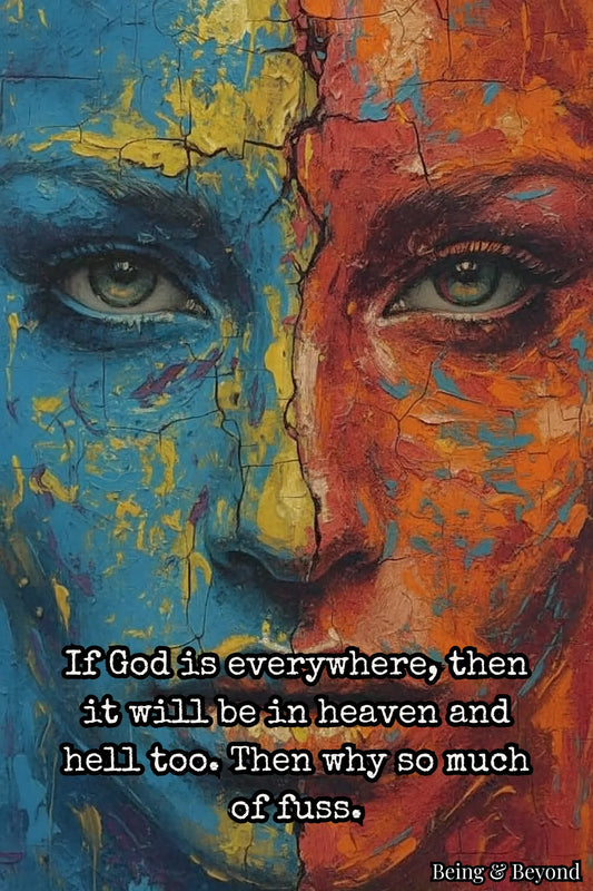 Being & Beyond Poster | Material: Canvas with frame | Size (in inches): Width 12 Height 18 | Code: POS-012