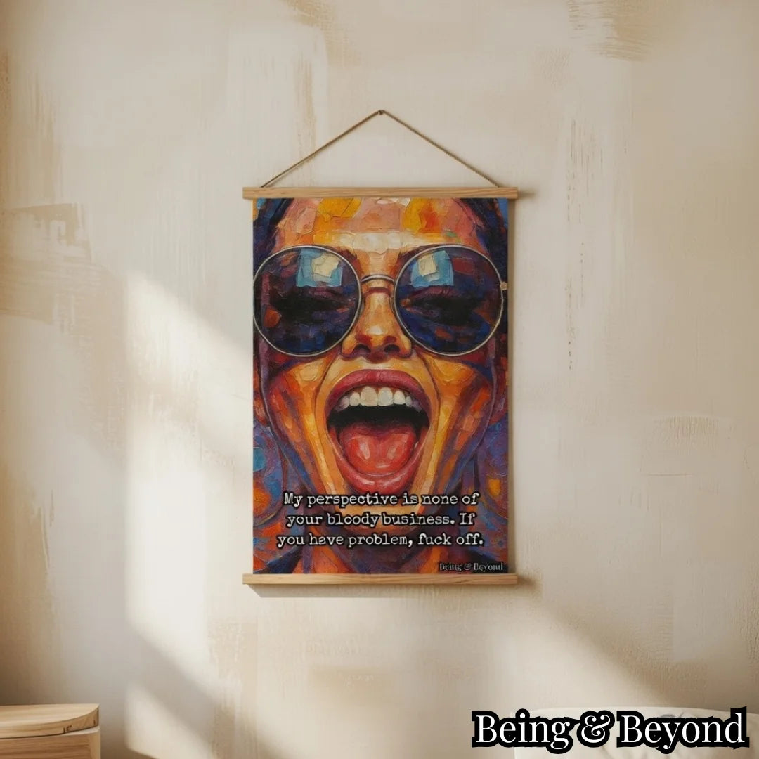 Being & Beyond Poster | Material: Canvas with frame | Size (in inches): Width 12 Height 18 | Code: POS-014