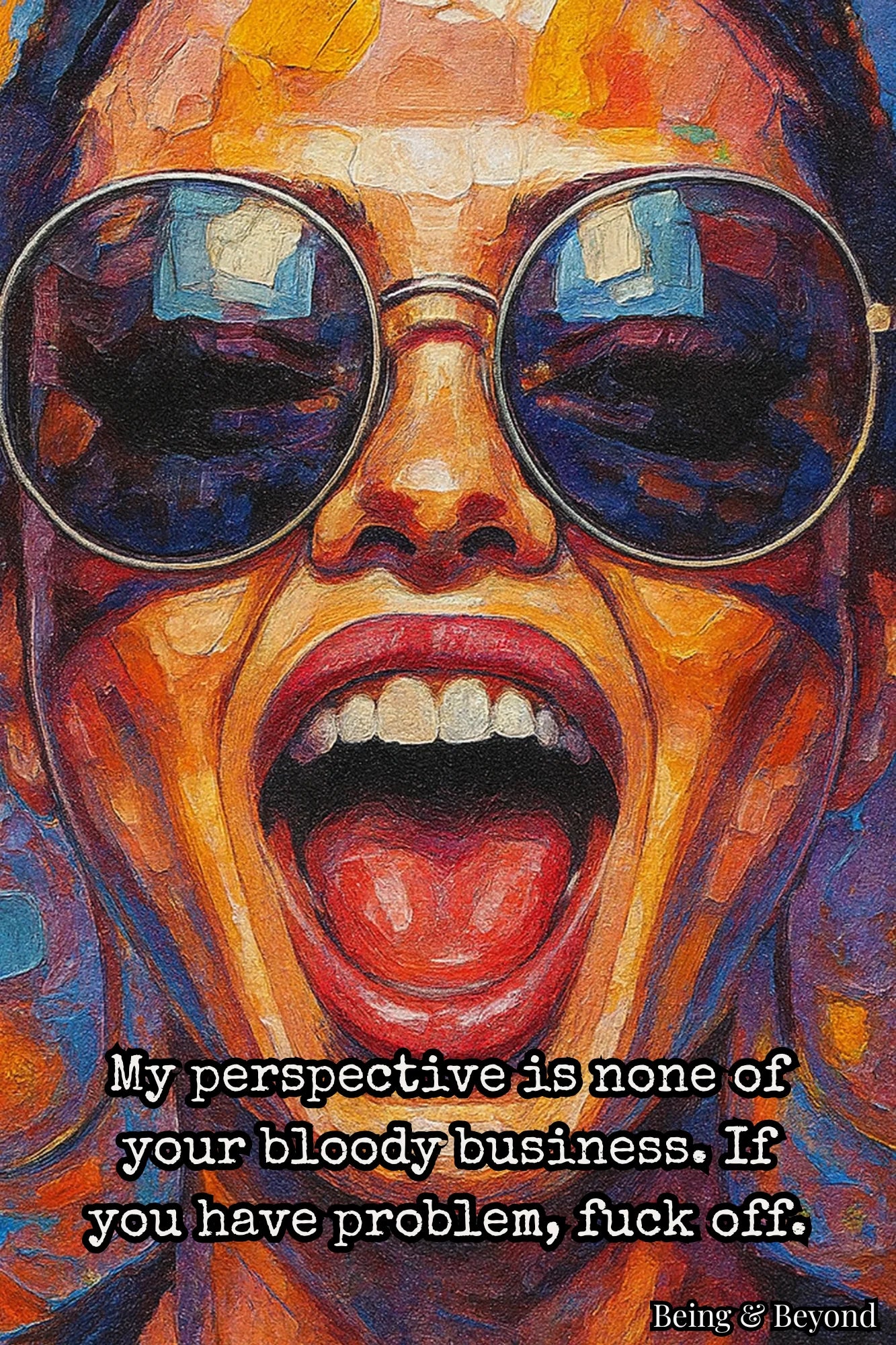 Being & Beyond Poster | Material: Canvas with frame | Size (in inches): Width 12 Height 18 | Code: POS-014