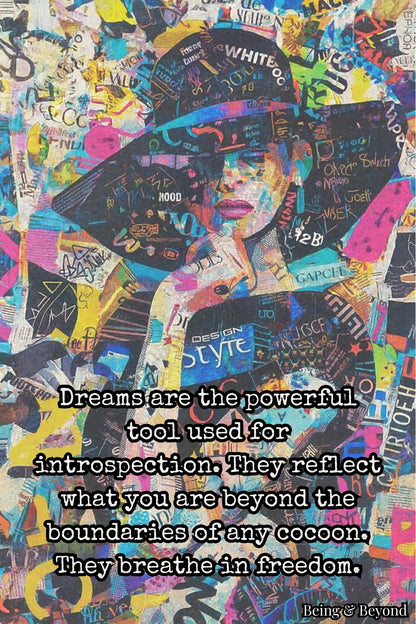 Being & Beyond Poster | Material: Canvas with frame | Size (in inches): Width 12 Height 18 | Code: POS-018