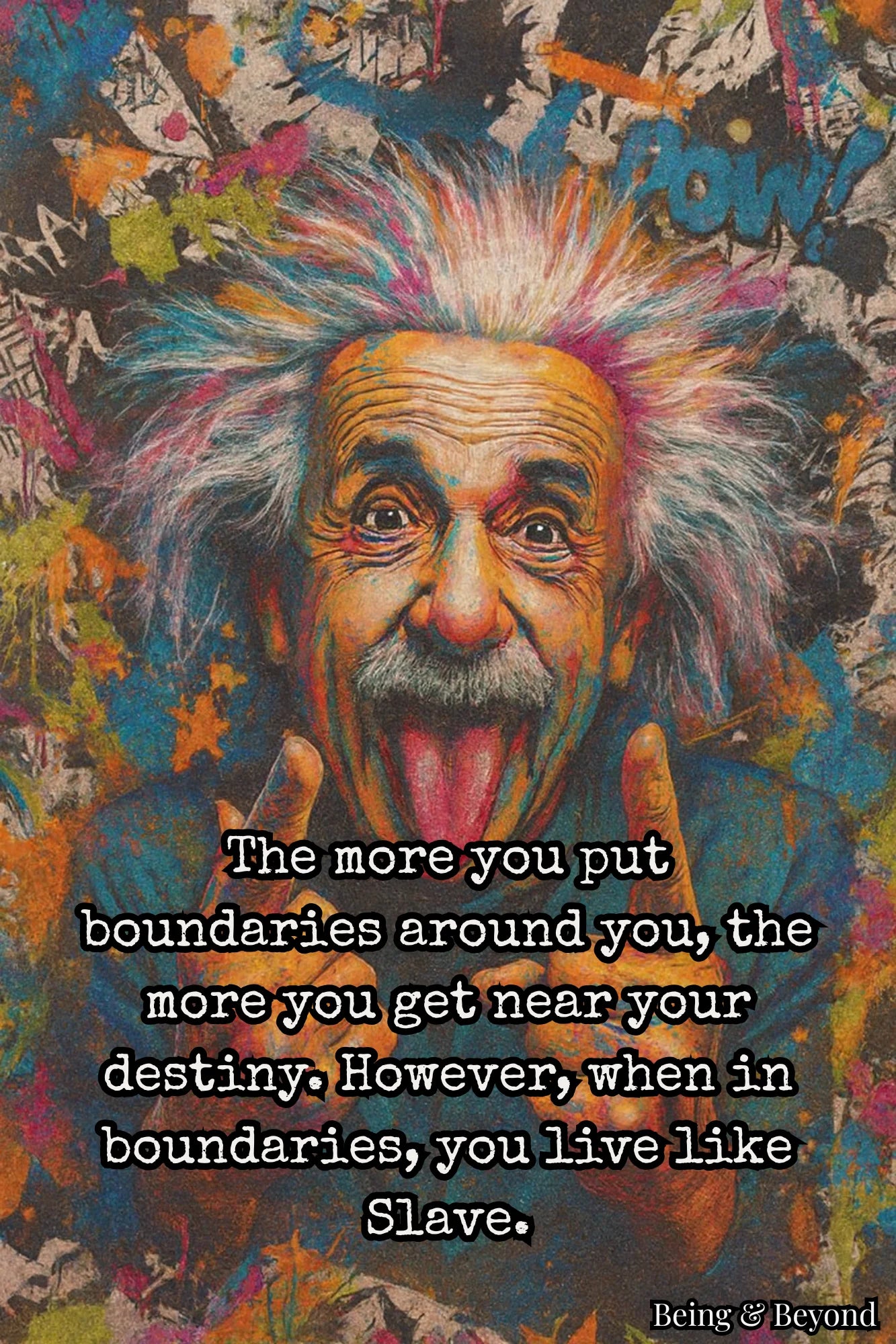 Being & Beyond Poster | Material: Canvas with frame | Size (in inches): Width 12 Height 18 | Code: POS-029
