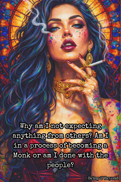 Being & Beyond Poster | Material: Canvas with frame | Size (in inches): Width 12 Height 18 | Code: POS-030