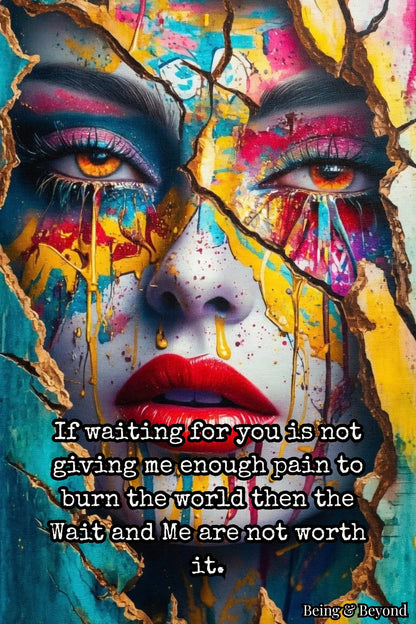 Being & Beyond Poster | Material: Canvas with frame | Size (in inches): Width 12 Height 18 | Code: POS-038