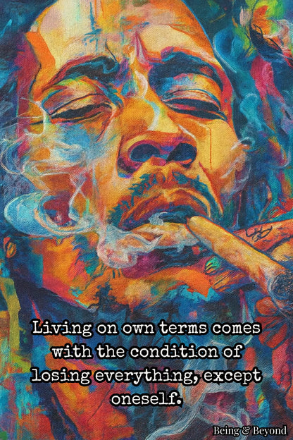 Being & Beyond Poster | Material: Canvas with frame | Size (in inches): Width 12 Height 18 | Code: POS-042