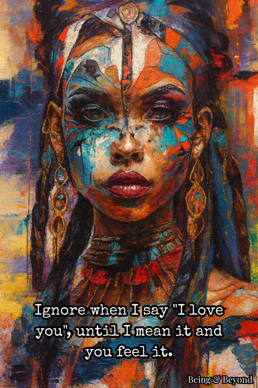 Being & Beyond Poster | Material: Canvas with frame | Size (in inches): Width 12 Height 18 | Code: POS-044