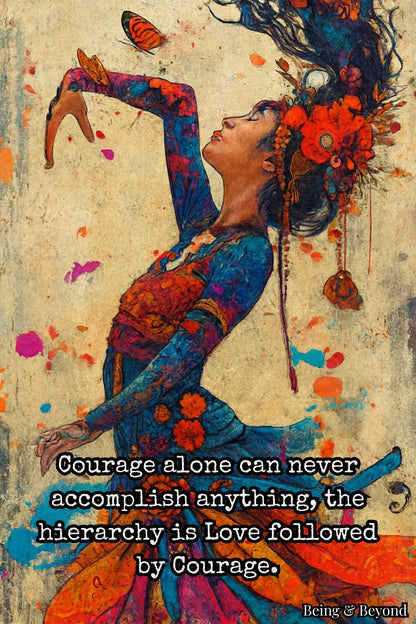 Being & Beyond Poster | Material: Canvas with frame | Size (in inches): Width 12 Height 18 | Code: POS-050